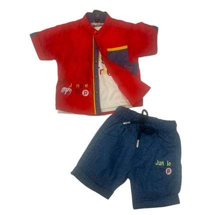 Kids Nicker Shirt 3PcS