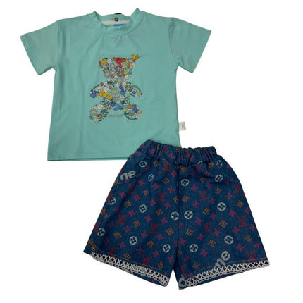 Girls Nicker Shirt Green
