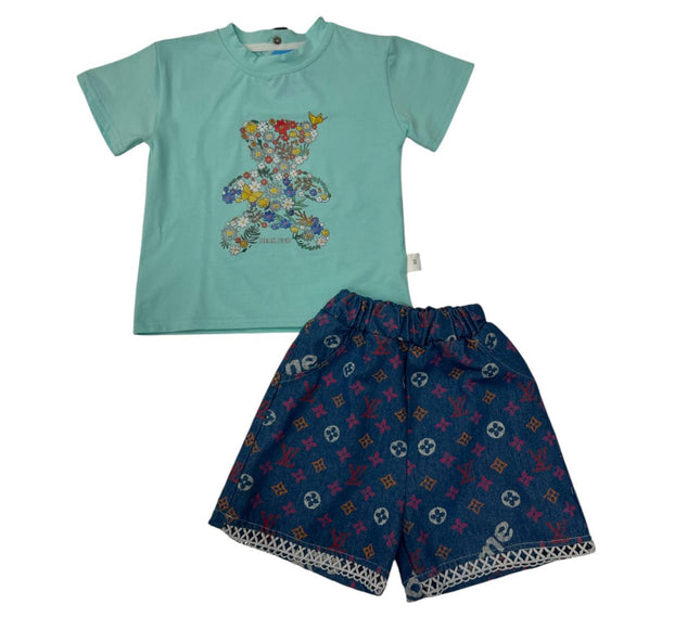 Girls Nicker Shirt Green