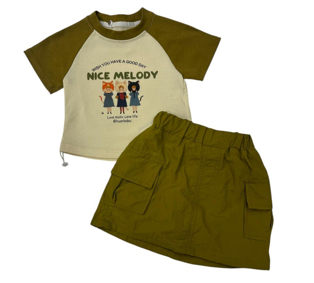 Girls Nicker Shirt Green