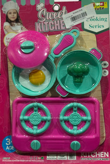Sweet Kitchen Cooking Set – Mini Toy Stove & Cookware for Kids (3+ Years)