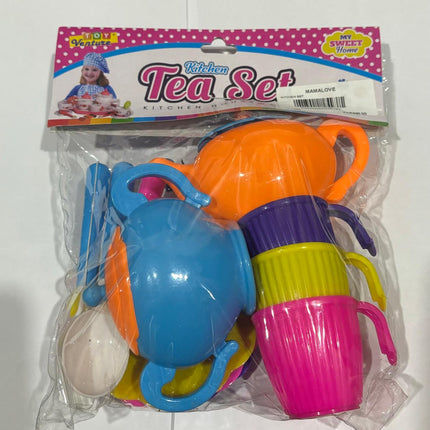 Toy Venture Kitchen Tea Set for Kids – Colorful Pretend Play Tea Party Set