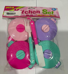 Toy Venture Kitchen Set for Kids – Pretend Cooking Playset (Colorful Pots & Utensils)