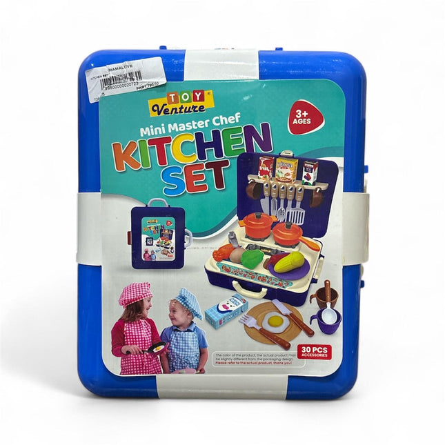 Mini Master Chef Kitchen Set – 30 Piece Cooking Playset for Kids