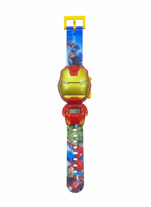 Kids Iron Man Digital Watch – Avengers Character LED Watch