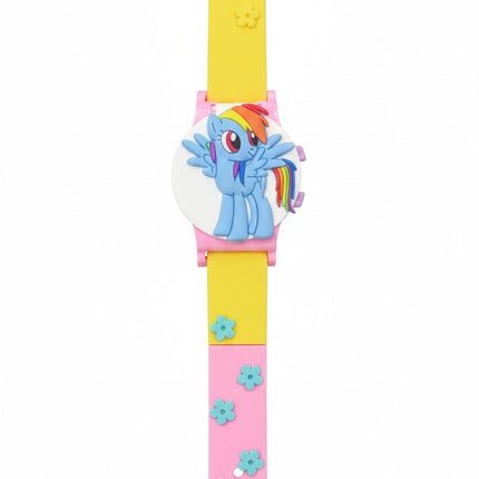 Rainbow Pony Kids Cartoon Silicone Wrist Watch