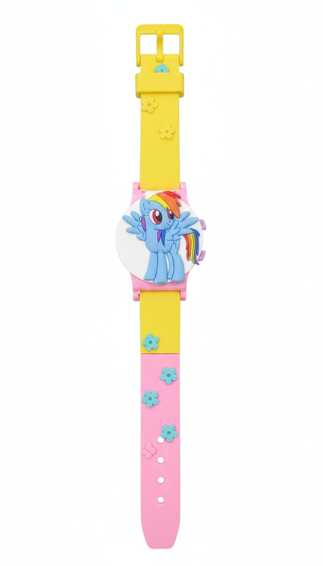 Rainbow Pony Kids Cartoon Silicone Wrist Watch