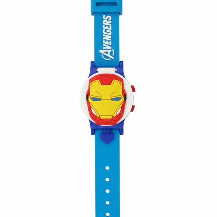 Kids Cartoon Watch – Avengers Iron Man Theme with Blue Strap