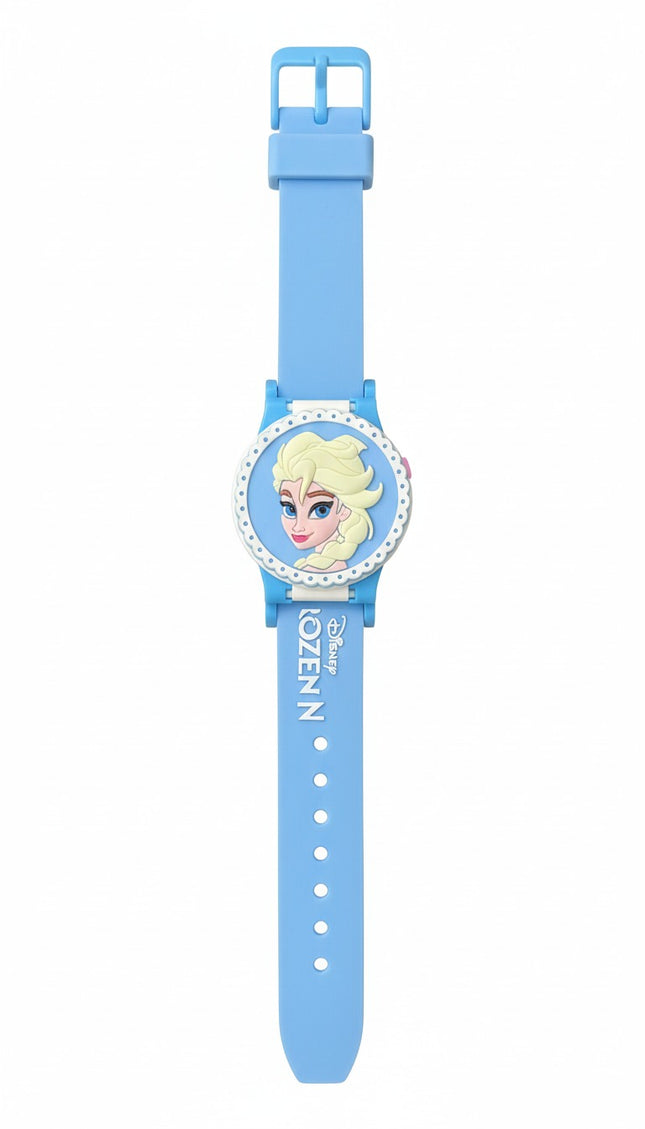 Kids Cartoon Character Watch – Blue Frozen Theme with Elsa Design