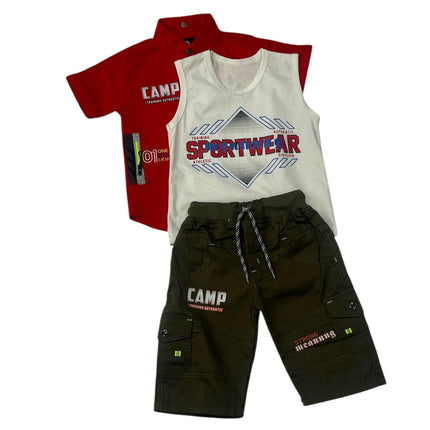 Kids 3 Piece Nicker Shirt
