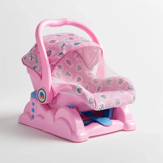 Mama Love 3-in-1 Carry Cot – Rocker & Feeding Chair for Newborns Pink