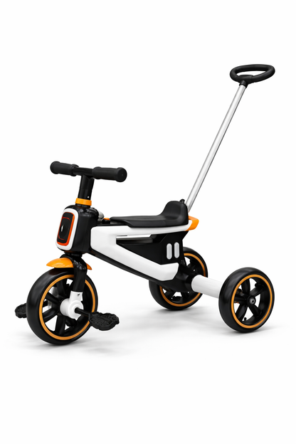 Kids Tricycle with Parent Handle & Stylish Sport Design - 3010 M