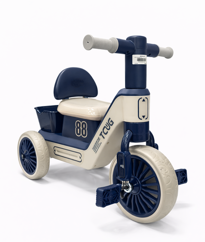 Kids Ride-On Pedal Tricycle with Storage Basket - 715 M