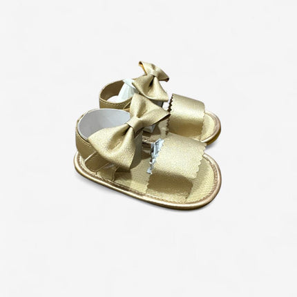 Girls Copper Sandel With Cute Bow