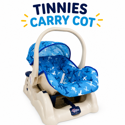 Tinnies 3-in-1 Baby Carry Cot & Rocker with Canopy