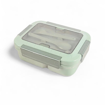Double Layer Lunch Box With Spoon And Fork