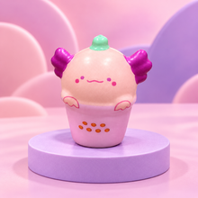 Cute Little Axolotl Cupcake Squishy Toy