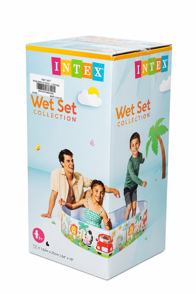 Intex Wet Set Collection Kids Inflatable Swimming Pool – Pineapple Design 162 x 25cm