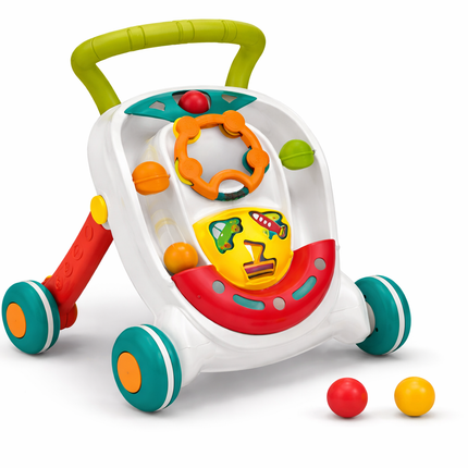 Huanger Rolling Ball Baby Walker – Interactive Learning Walker (12M+) - HE0820