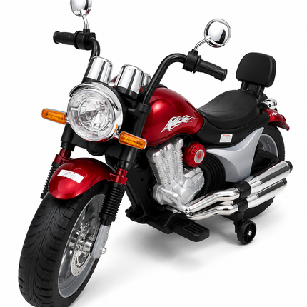 Kids Electric Ride-On Motorcycle – Battery Powered Toy Bike with Training Wheels - gb 916