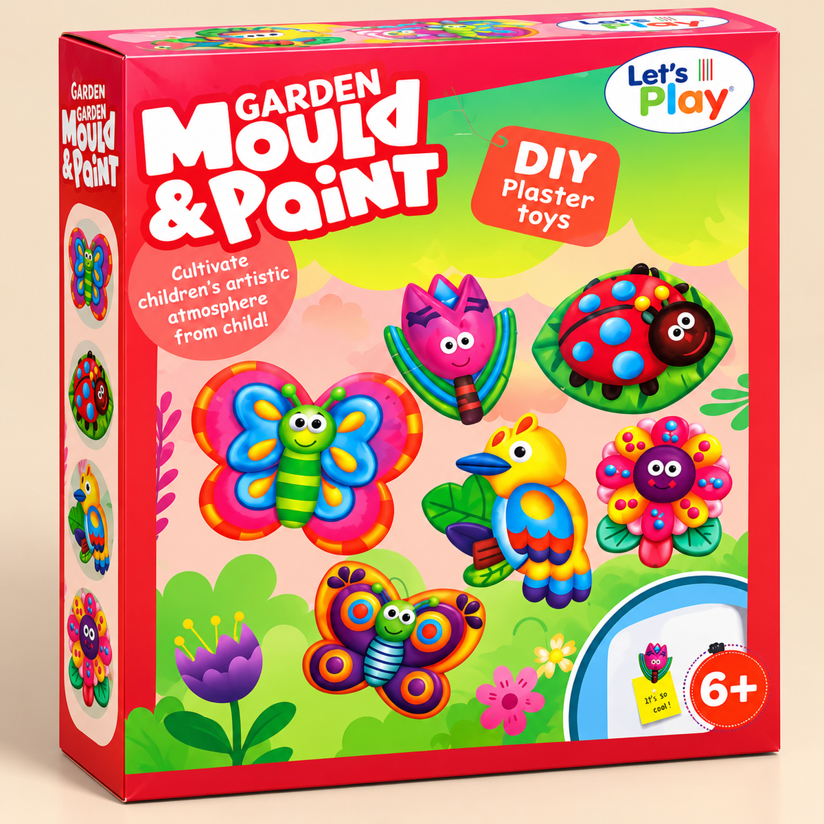 Kids DIY Garden Mould & Paint Art Kit – Creative Plaster Painting & Craft Set