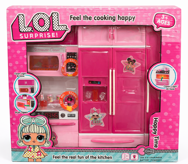 LOL Surprise Kitchen Play Set for Kids – 2-in-1 Pretend Play Kitchen