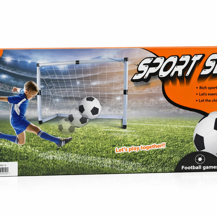 Kids Football Sport Set with Goal Net & Ball – Indoor/Outdoor Soccer Play Set