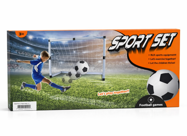 Kids Football Sport Set with Goal Net & Ball – Indoor/Outdoor Soccer Play Set