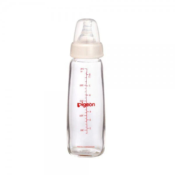 PIGEON NURSING BOTTLE WITH PERISTALTIC NIPPLE (GLASS)