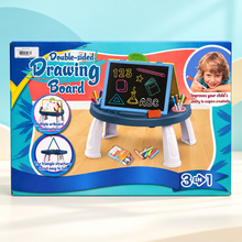 Kids Drawing Board Table –3 in 1 Double-Sided
