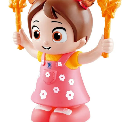 Girl Stunt Flip Musical Toy