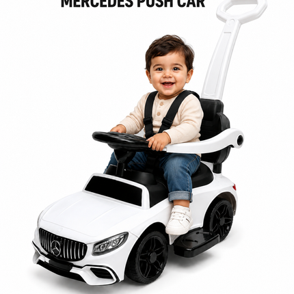 Mercedes Style Push Car with Parent Handle & Safety Guard - 614 mercedes