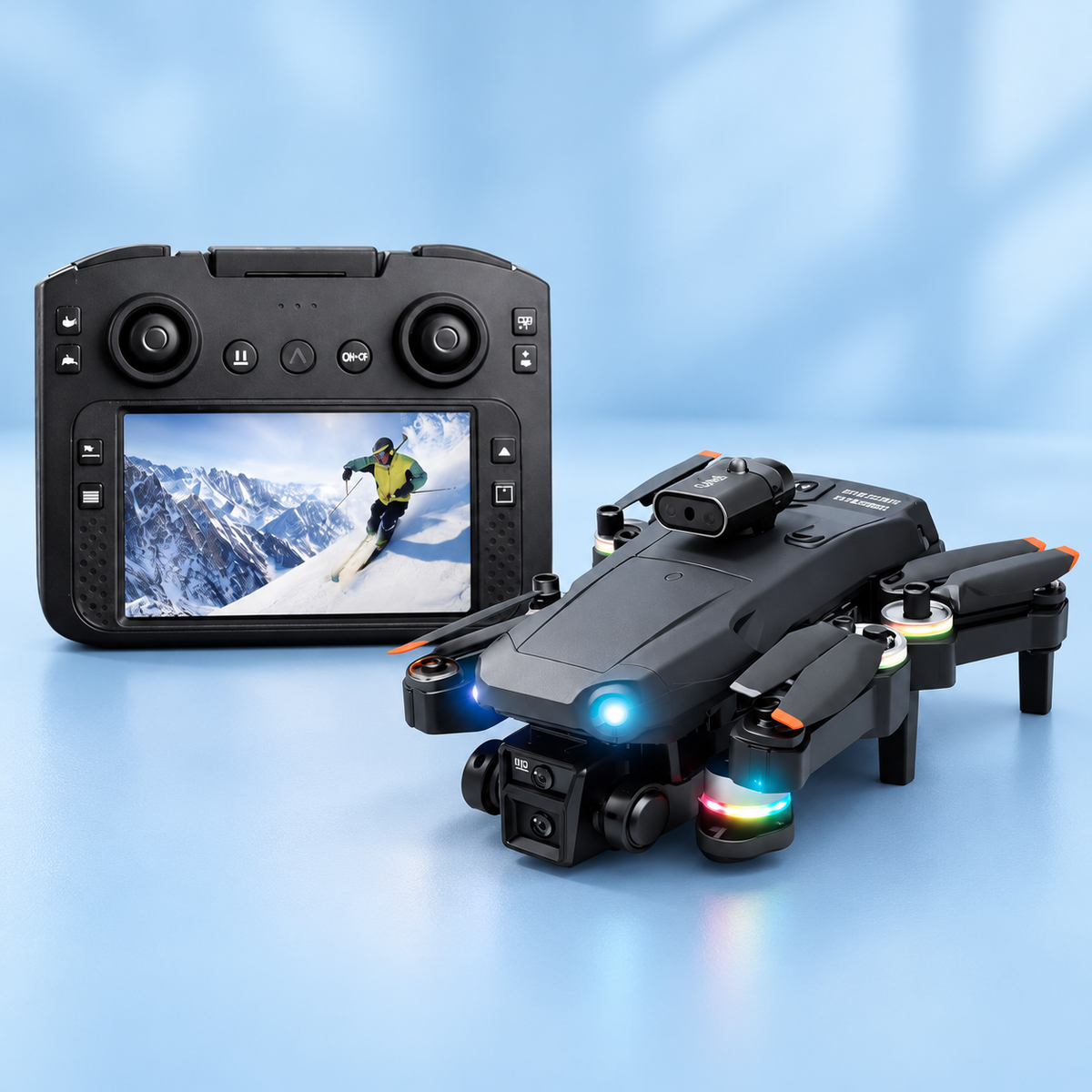 M5 Ultra Foldable HD Camera Drone with Remote Controller & Obstacle Avoidance