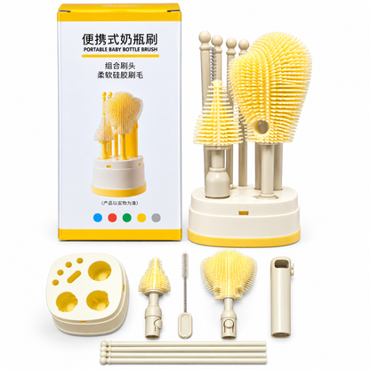 All-in-One Portable Bottle & Nipple Cleaning Set