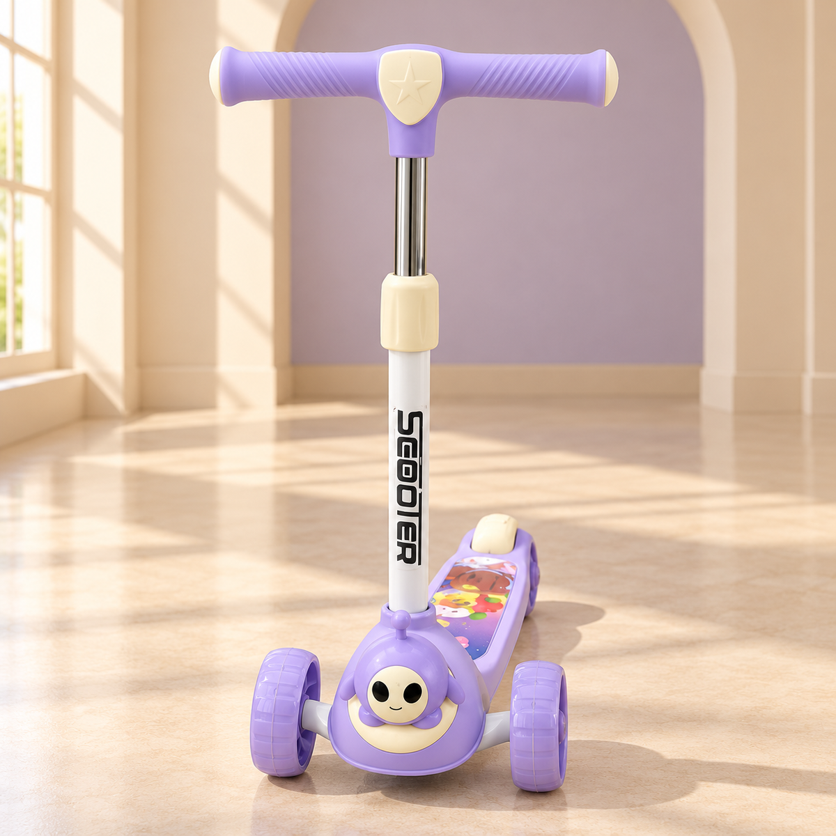 Little Smiles Lavender 3-Wheel Scooter