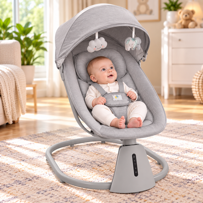 Mastela 3-in-1 Aura Deluxe Bassinet & Smart Comfort Baby Rocker