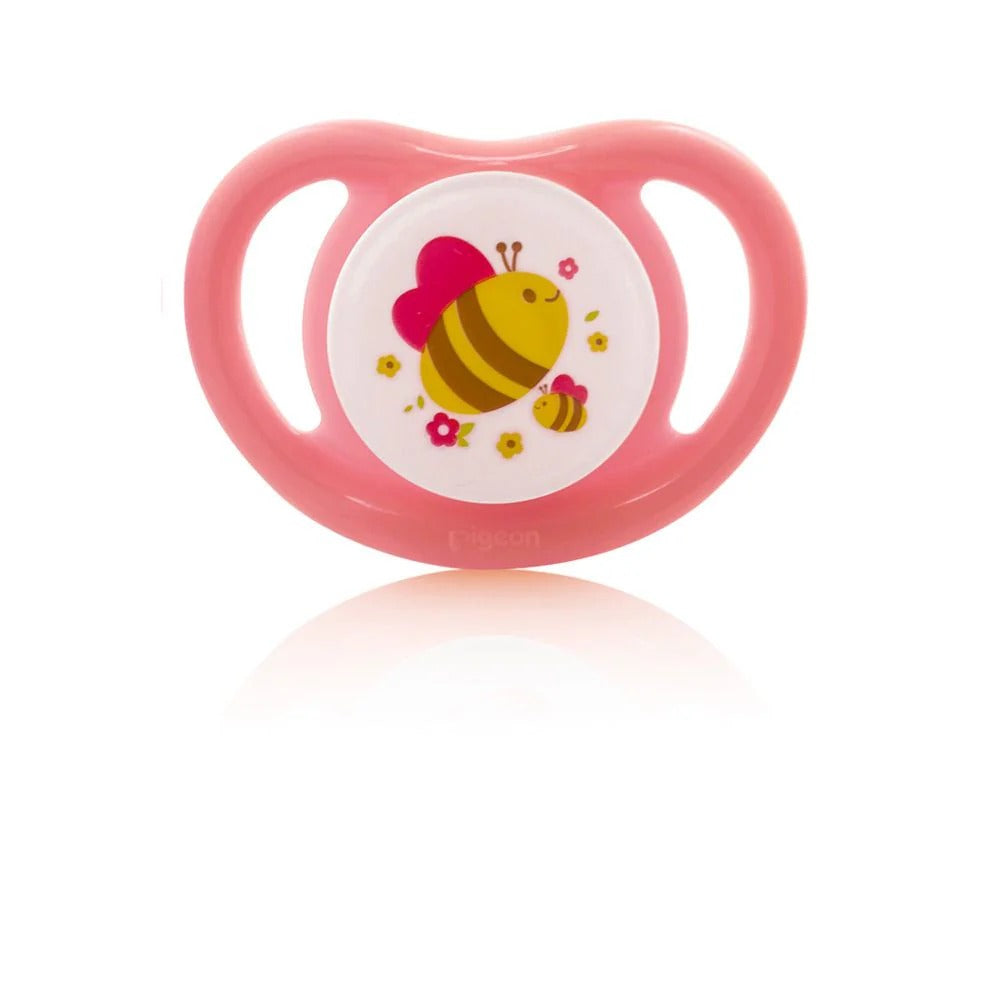 PIGEON MINILIGHT SOFTEST SILICONE GIRL PACIFIER 2PCS - M