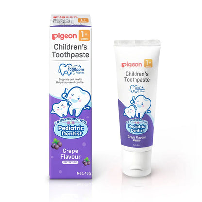 Pigeon Children’s Toothpaste 1+ Years – Grape Flavour | Gentle Fluoride Protection | 45g
