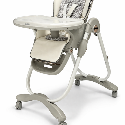 Premium Adjustable Baby High Chair with Tray & Wheels – Multi-Position Feeding Chair