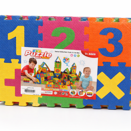EVA Foam Puzzle Mat – Numbers & Shapes Learning Play Mat