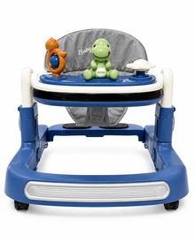 Premium Musical Baby Walker with Activity Toys & Adjustable Height – Blue Edition