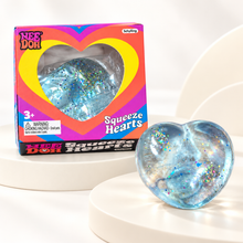 Squeeze Hearts Glitter Squishy Sensory Toy