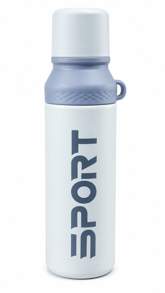 Sport Water Bottle with Cup