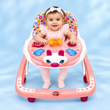 Baby Activity Walker with Interactive Music & Toy Tray T-208 – Pink