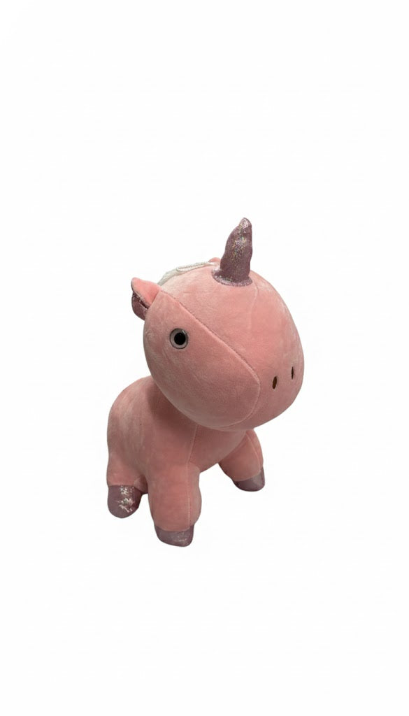 Pink Unicorn Plush – Soft &amp; Glittery Stuffed Toy for Kids