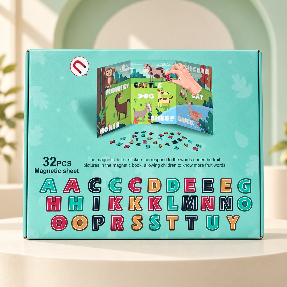 My First Animal Spelling Book with Magnetic Letters
