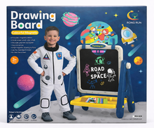 Rong Run Space Theme Kids Drawing Board – Colourful Magnetic Art Easel (Ages 3+)