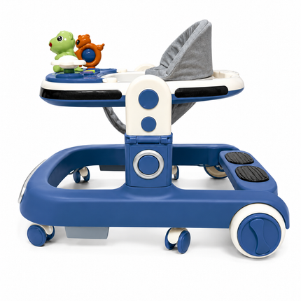Premium Musical Baby Walker with Activity Toys – Adjustable Infant Learning Walker (Blue)