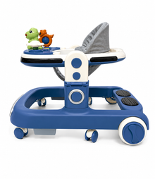 Premium Musical Baby Walker with Activity Toys & Adjustable Height – Blue Edition