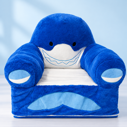 Shark Themed Plush Kids Sofa Chair – Soft & Cozy Mini Armchair